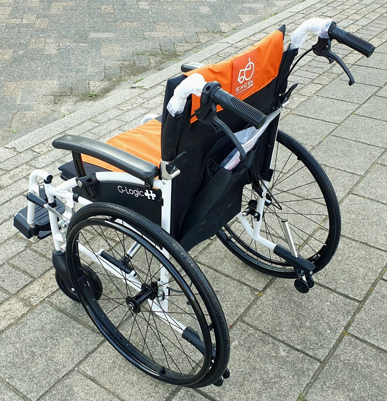 Lichtgewicht rolstoel inklapbaar 42 cm Excel G-logic NIEUW, Diversen, Rolstoelen, Excel G-Logic, Excel G-Logic, Nieuw, Duwrolstoel