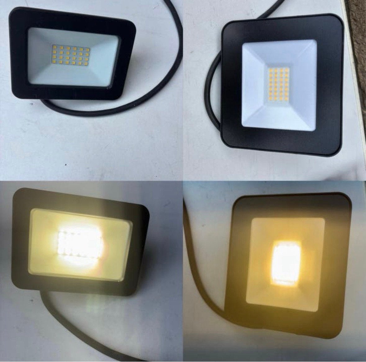 2X led breedstralers 20W in 2 verschillende maten, Gebruikt, Minder dan 50 watt, Ophalen of Verzenden, Netvoeding