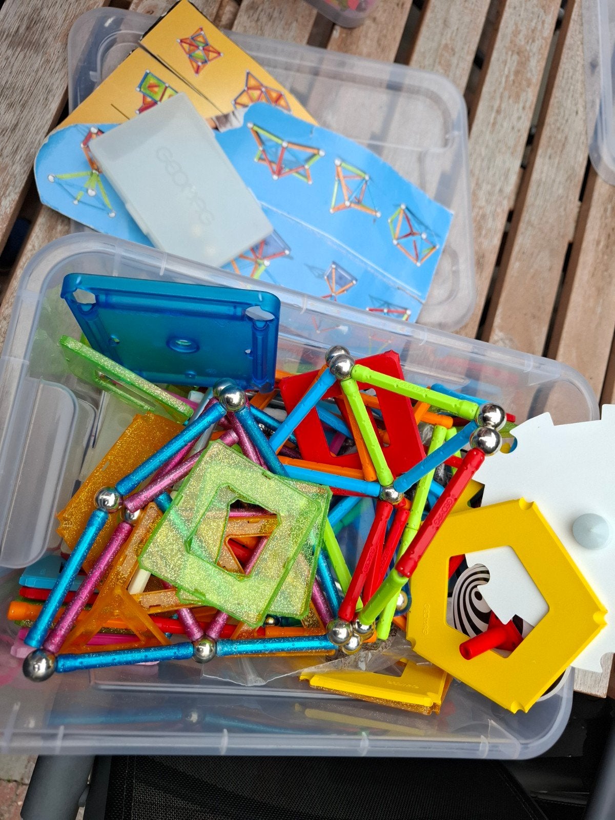 Grote bak vol Geomag magnetisch speelgoed, Ophalen, Gebruikt, Jongen of Meisje