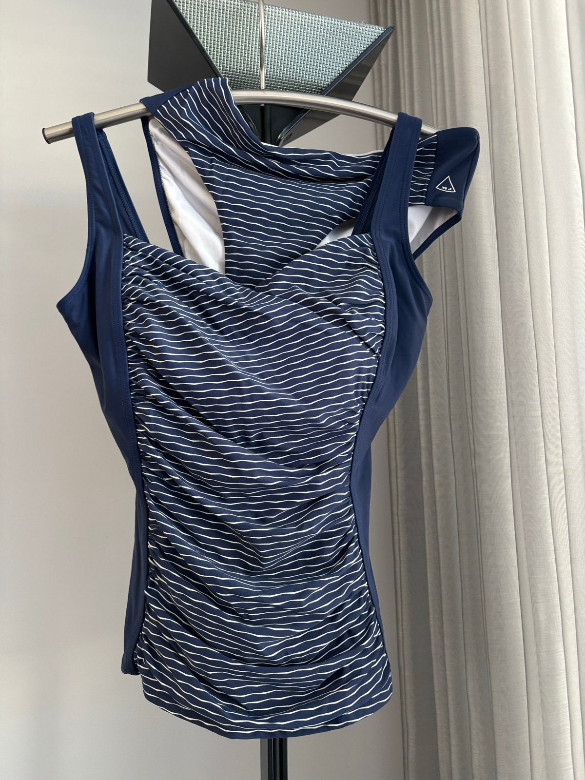 Tankini TWEKA mt42 ALS NIEUW - Donkerblauw, Kleding | Dames, Ophalen of Verzenden, Zo goed als nieuw, Blauw, Bikini