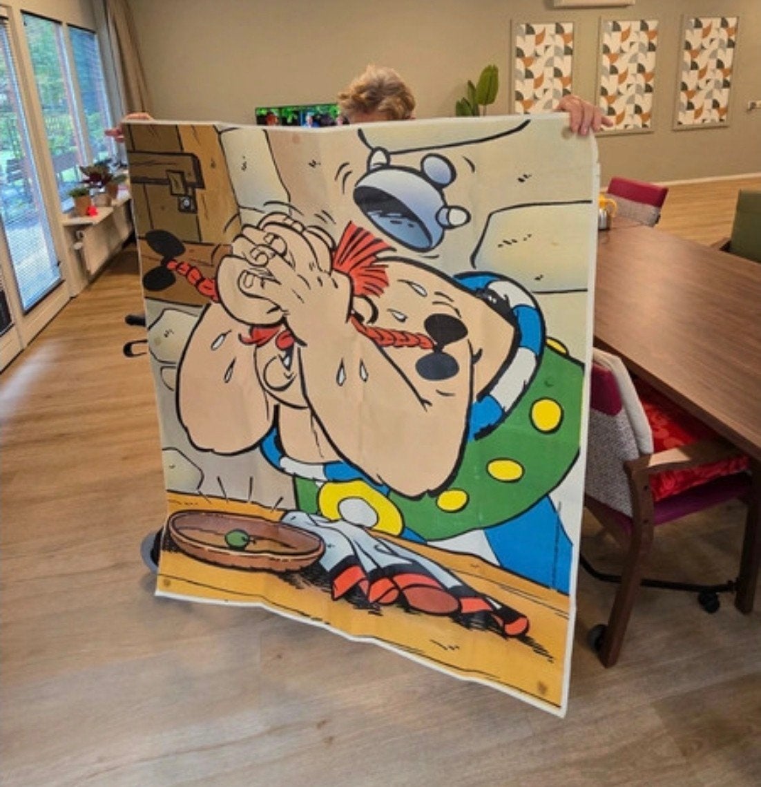 Vintage Asterix en Obelix poster 1994 - Zeldzaam!, Ophalen of Verzenden, Gebruikt, A1 t/m A3