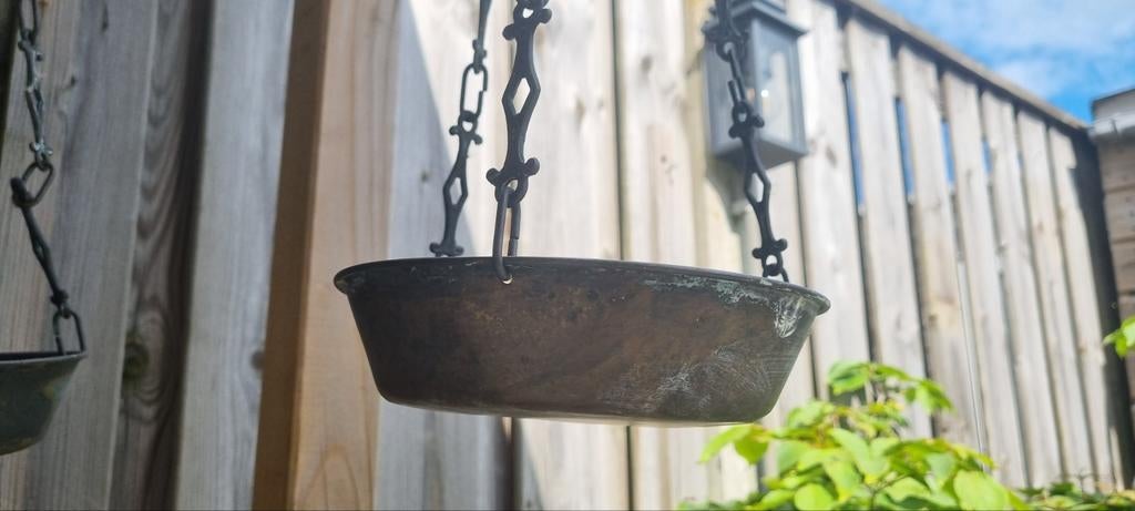 Antieke weegschaal koper, Antiek en Kunst, Antiek | Gereedschap en Instrumenten, Ophalen of Verzenden
