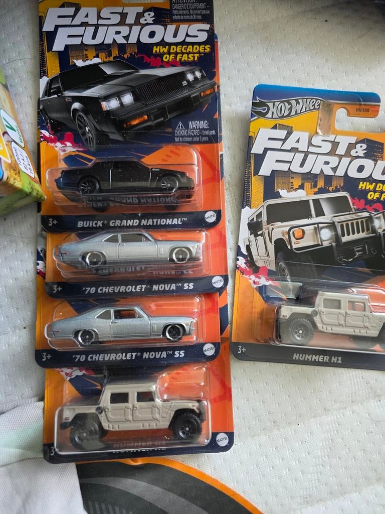 Fast & Furious modelauto's, Ophalen of Verzenden, Matel, Onbekend, Onbekend