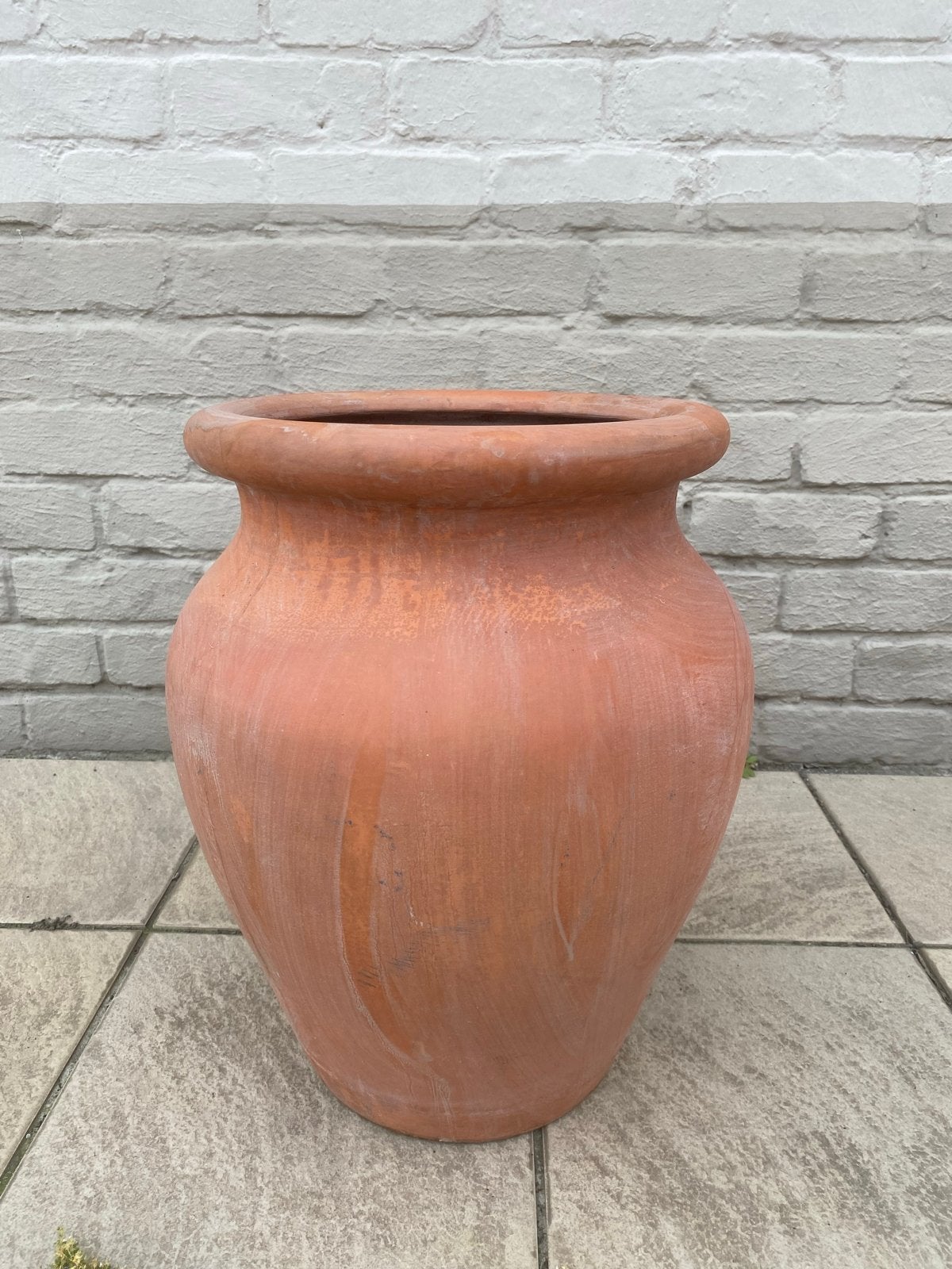 Meditiraanse Terracotta Bloempot, Tuin en Terras, Bloempotten, Gebruikt, Rond, Balkon, Terracotta