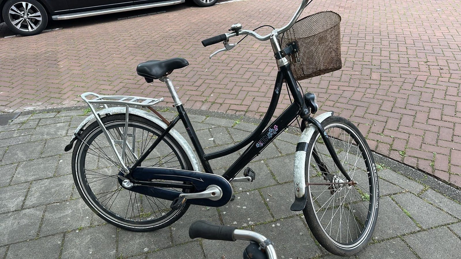 Sparta damesfiets met mandje, Ophalen, Terugtraprem, Sparta, Versnellingen