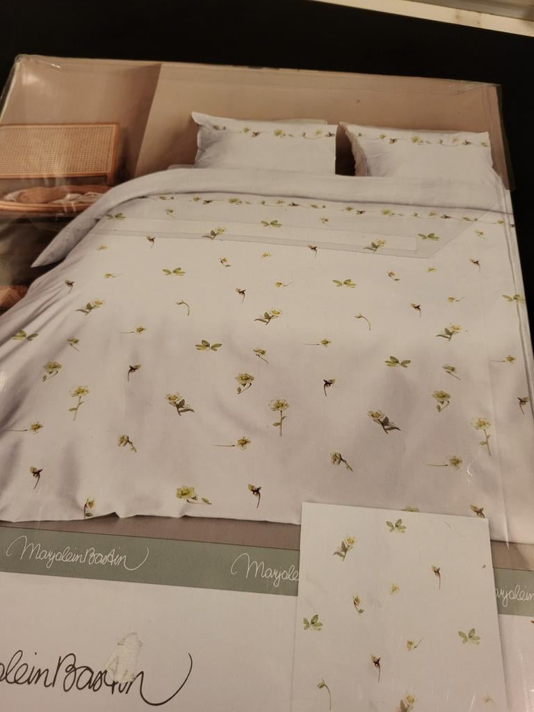 Marjolein Bastin Dekbedovertrek Lenteroos 140x200/220 cm, Huis en Inrichting, Slaapkamer | Beddengoed, Eenpersoons, Wit, Dekbedovertrek