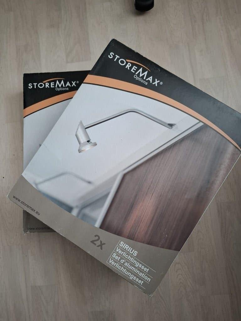 StoreMax schuifdeur lampen  4 stuks, Huis en Inrichting, Zo goed als nieuw, Minder dan 100 cm, 25 tot 50 cm, 50 tot 100 cm