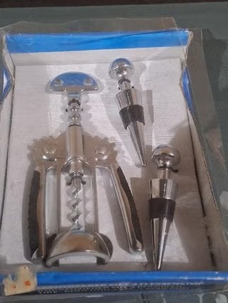 Kurkentrekker met 2 flessenstoppen, Ophalen of Verzenden, Nieuw