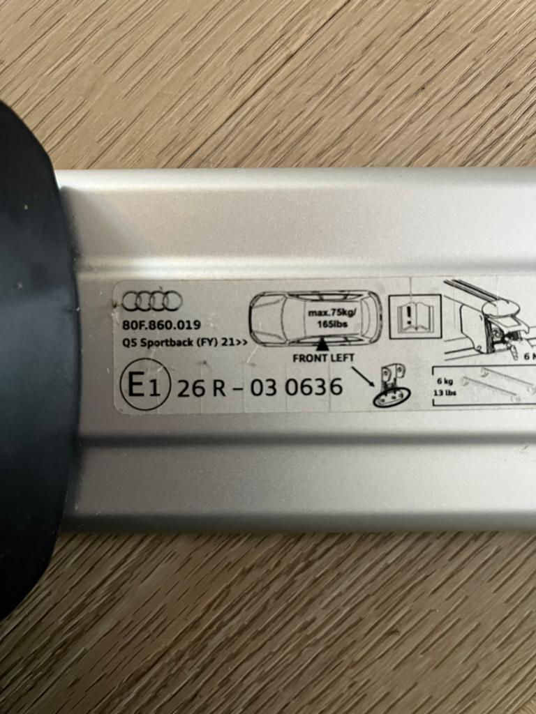 Originele Audi dakdragers voor Q5 Sportback (FY 21>>), Ophalen of Verzenden, Zo goed als nieuw