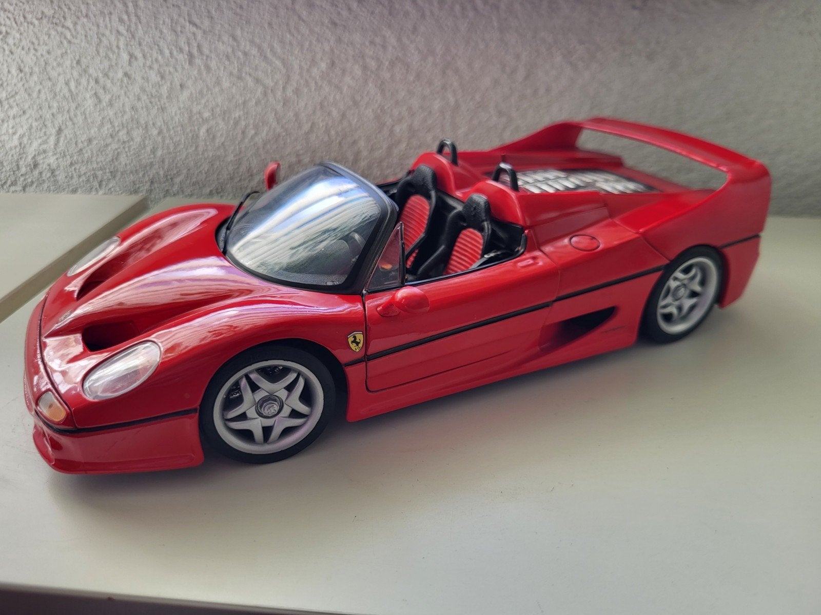 Ferrari F50 Maisto 1:18 Diecast Modelauto Rood, Ophalen of Verzenden, Zo goed als nieuw, Auto, Maisto