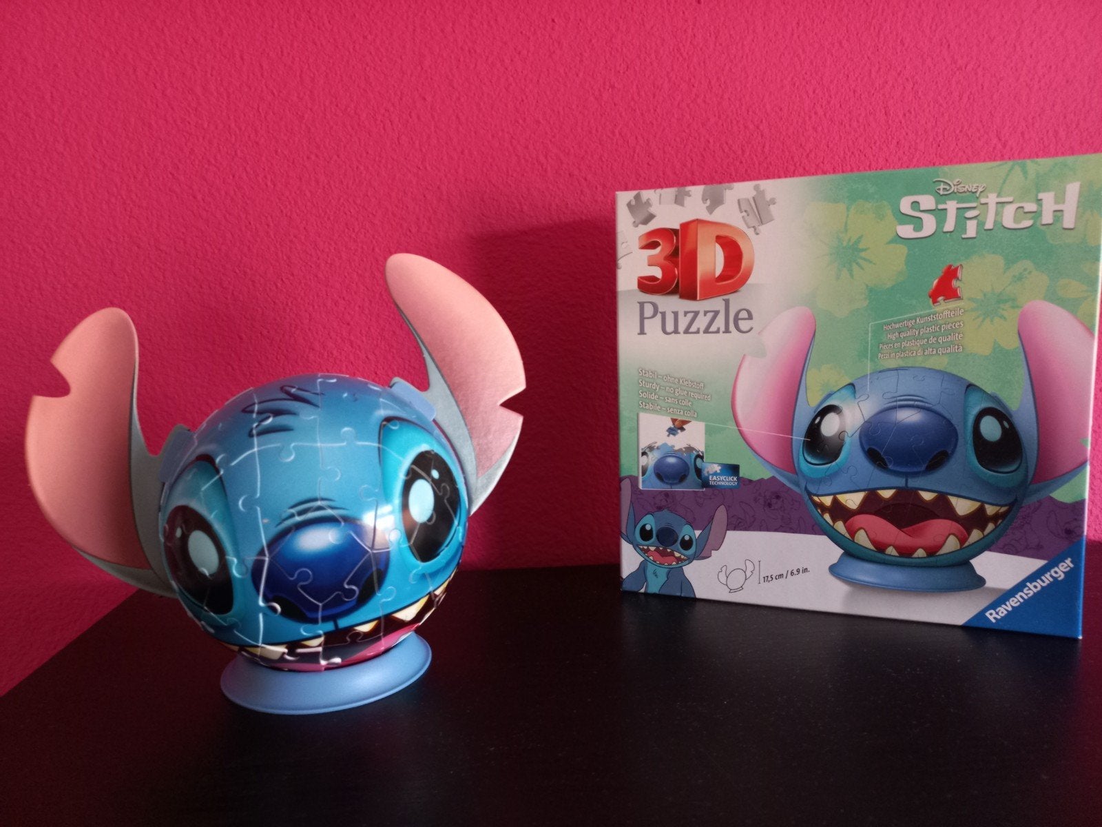 Disney Stitch 3D Puzzel Ravensburger, Ophalen, Minder dan 500 stukjes, Zo goed als nieuw, Rubik's of 3D-puzzel