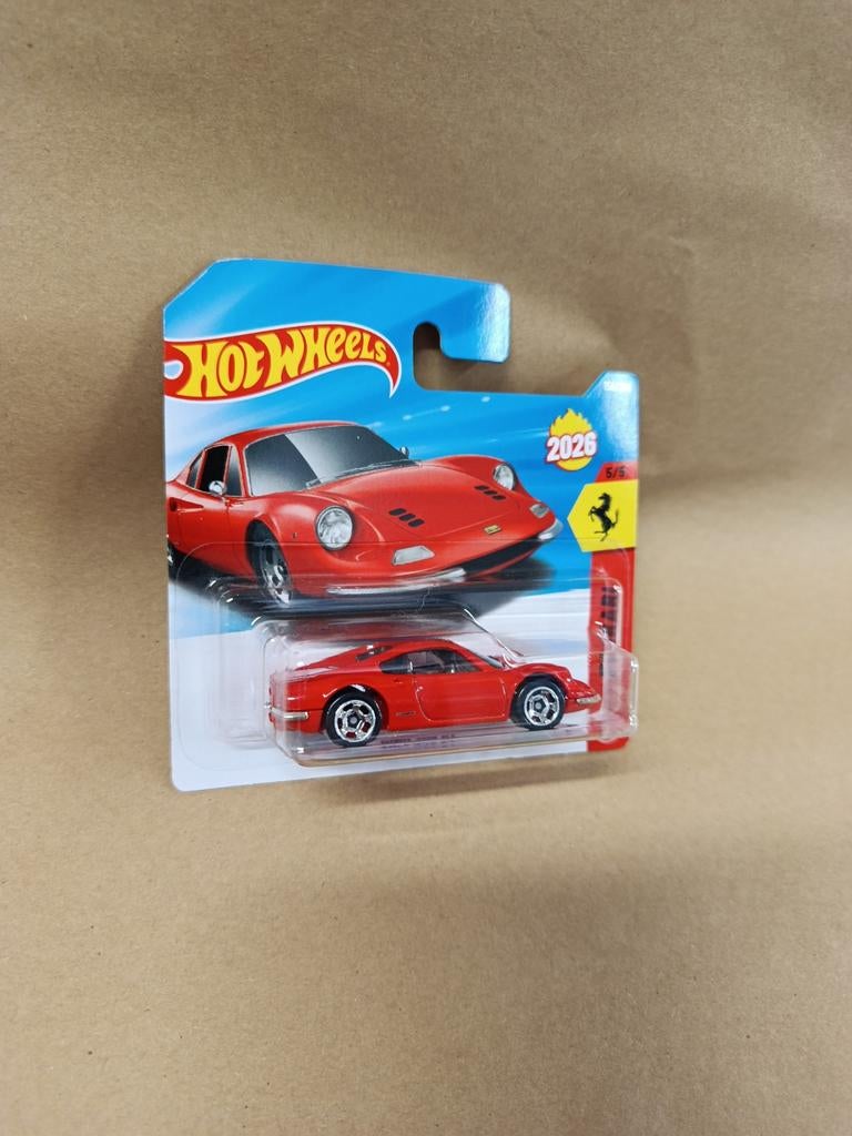 Hotwheels Ferrari dino, Hobby en Vrije tijd, Modelauto's | Overige schalen, Ophalen of Verzenden, Nieuw, Auto