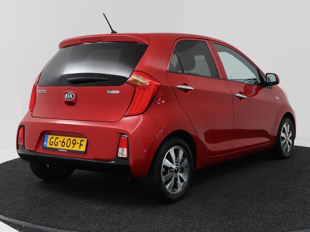 Kia Picanto 1.0 CVVT First Edition | Volledig dealeronderhou, Auto's, Kia, Stof, Gebruikt, Zwart, Automatische klimaatregeling