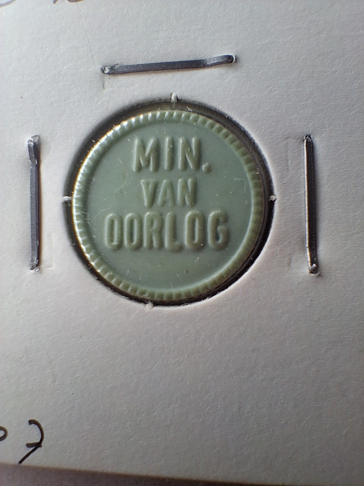 NAVO NL Militair 10 Cent 1951 - Ministerie van Oorlog, Ophalen of Verzenden, Overige materialen, Nederland