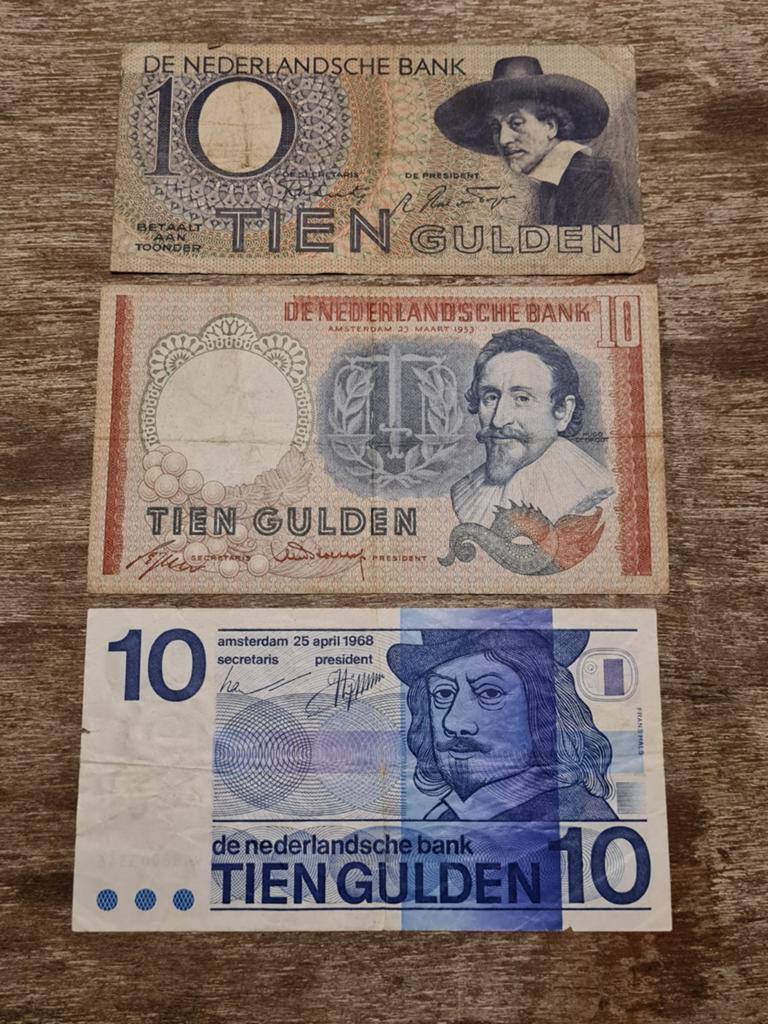 Set diverse tientjes, Ophalen of Verzenden, 10 gulden