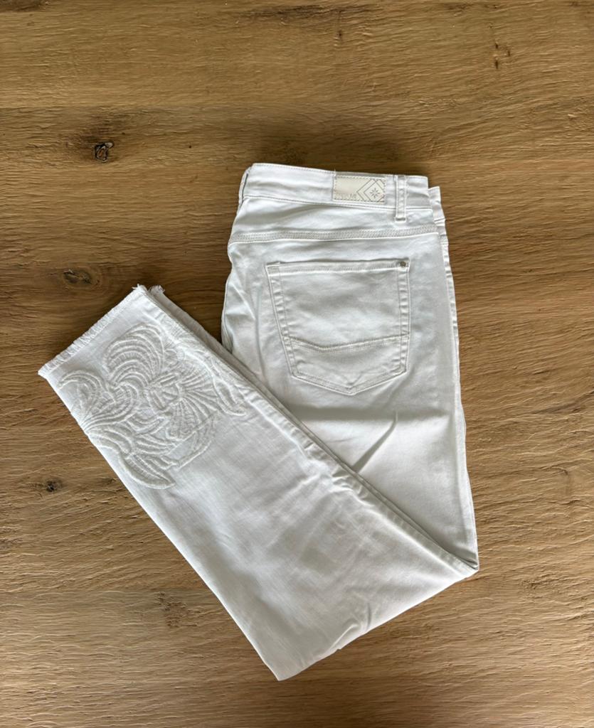 Parami jeans off white mt 46/28 zgan, Wit, Maat 46/48 (XL) of groter, Ophalen of Verzenden, Zo goed als nieuw