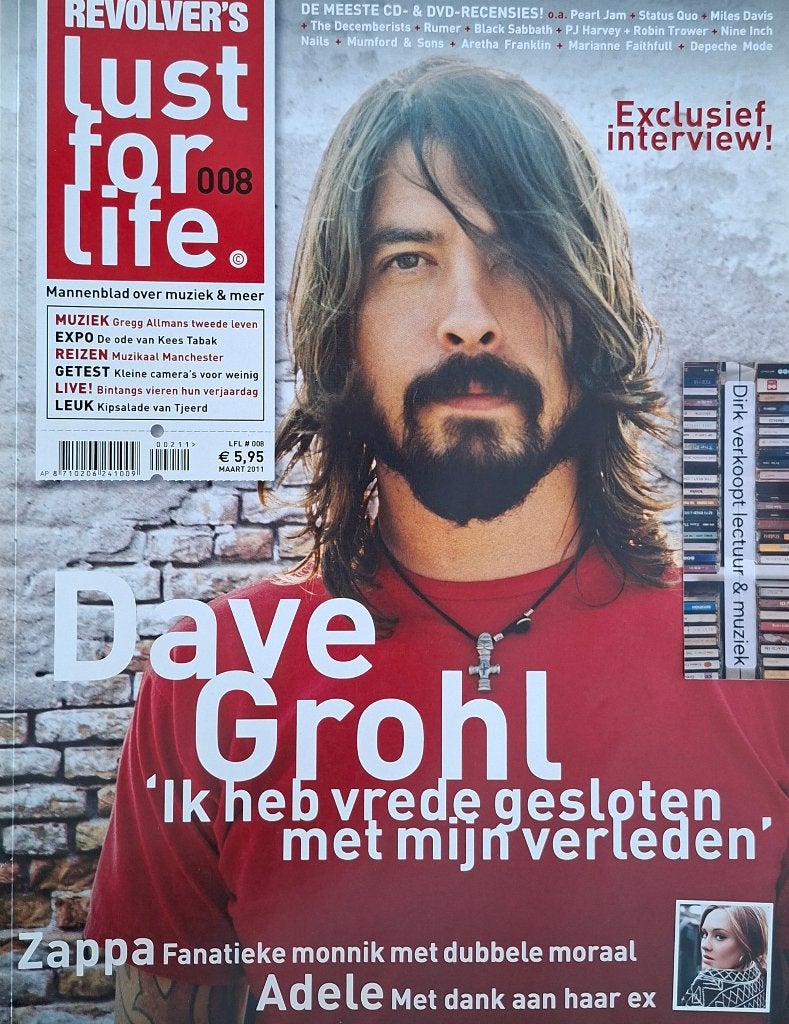 Lust For Life nr 008, 2011; Dave Grohl, Adele, Rowwen Heze, Verzamelen, Ophalen of Verzenden, Zo goed als nieuw, Boek, Tijdschrift of Artikel