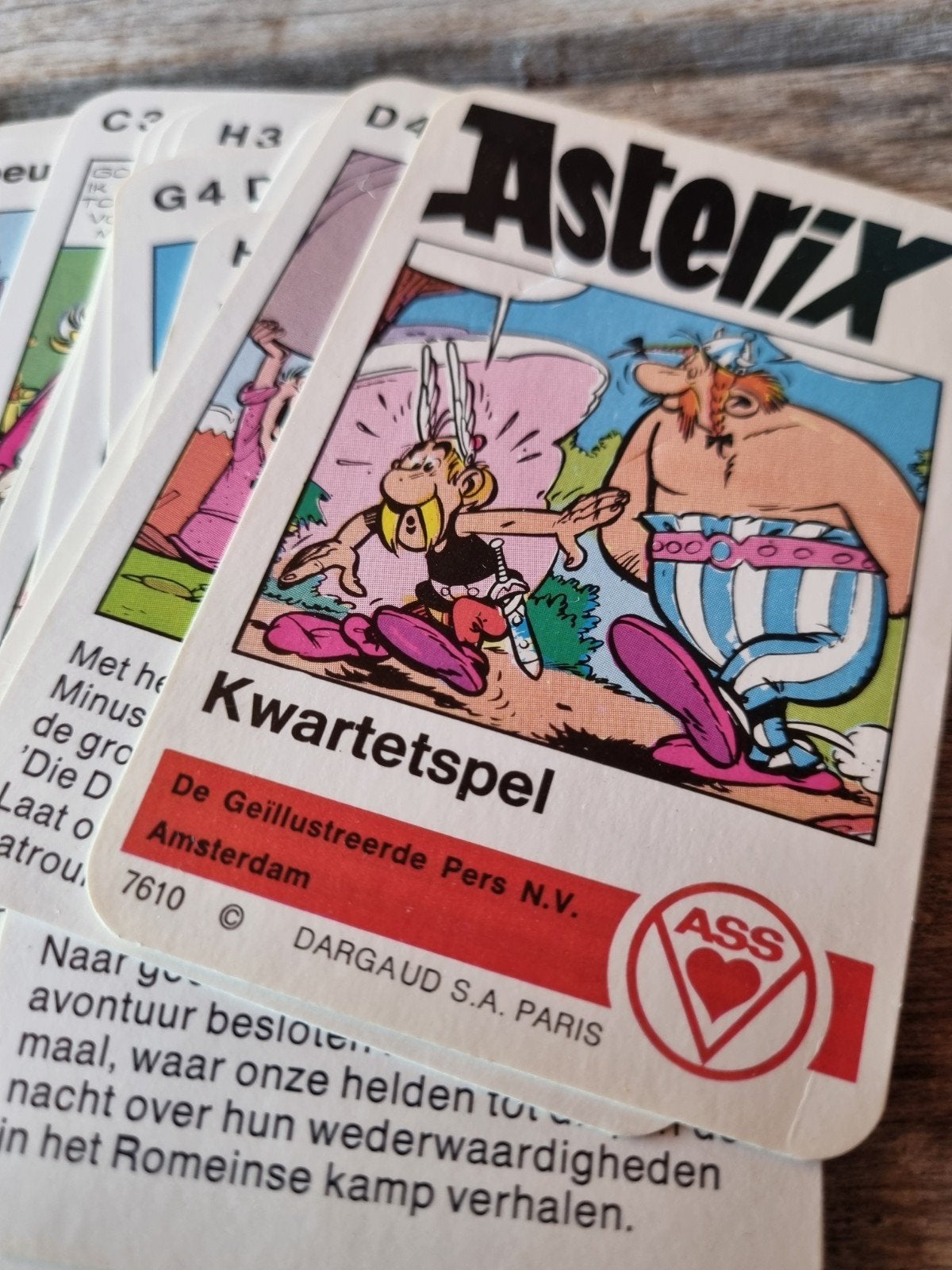 Vintage Asterix Kwartetspel - De Geïllustreerde Pers N.V., Ophalen of Verzenden