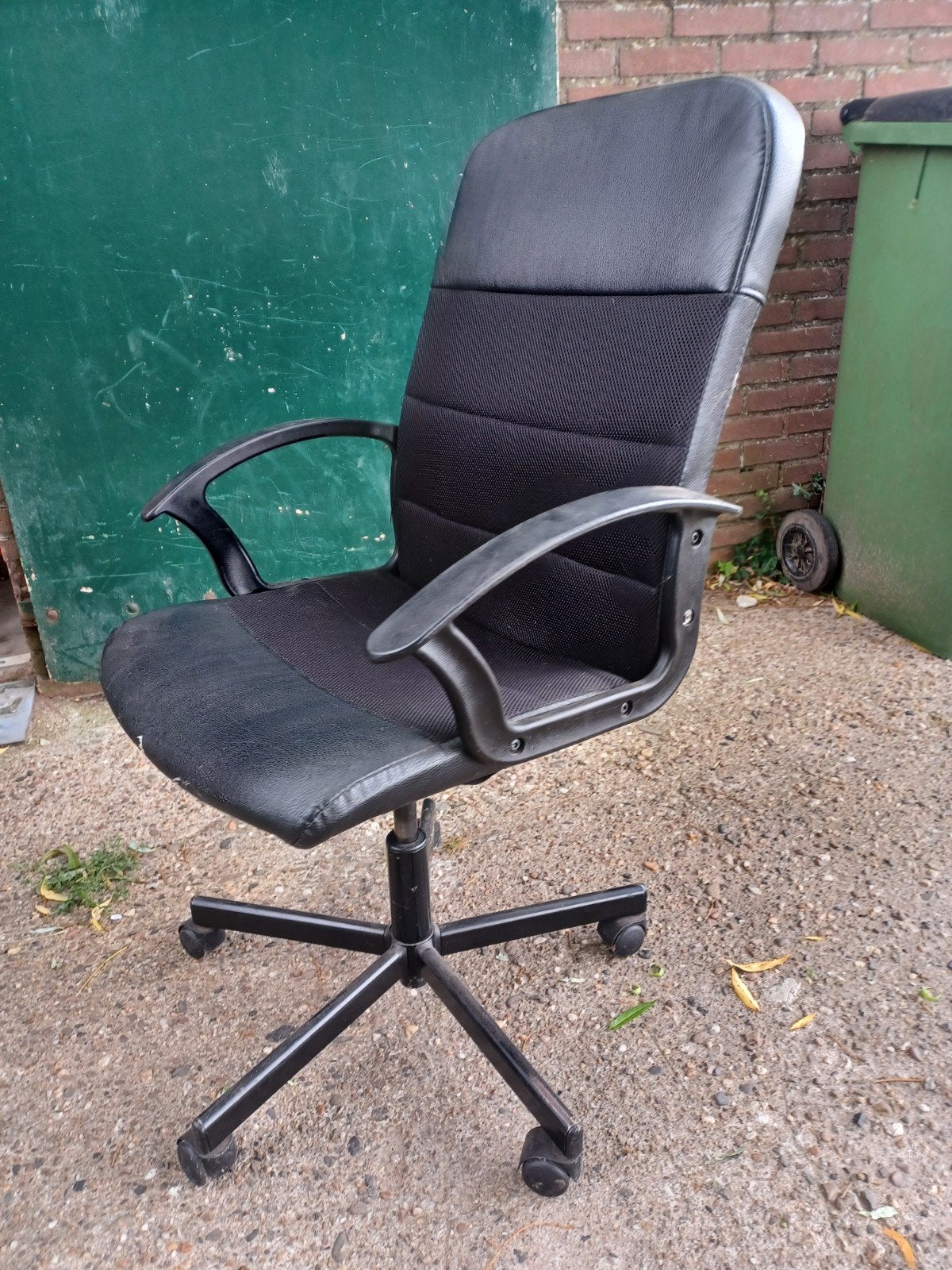 Bureaustoel, Ophalen, Gebruikt, Zwart