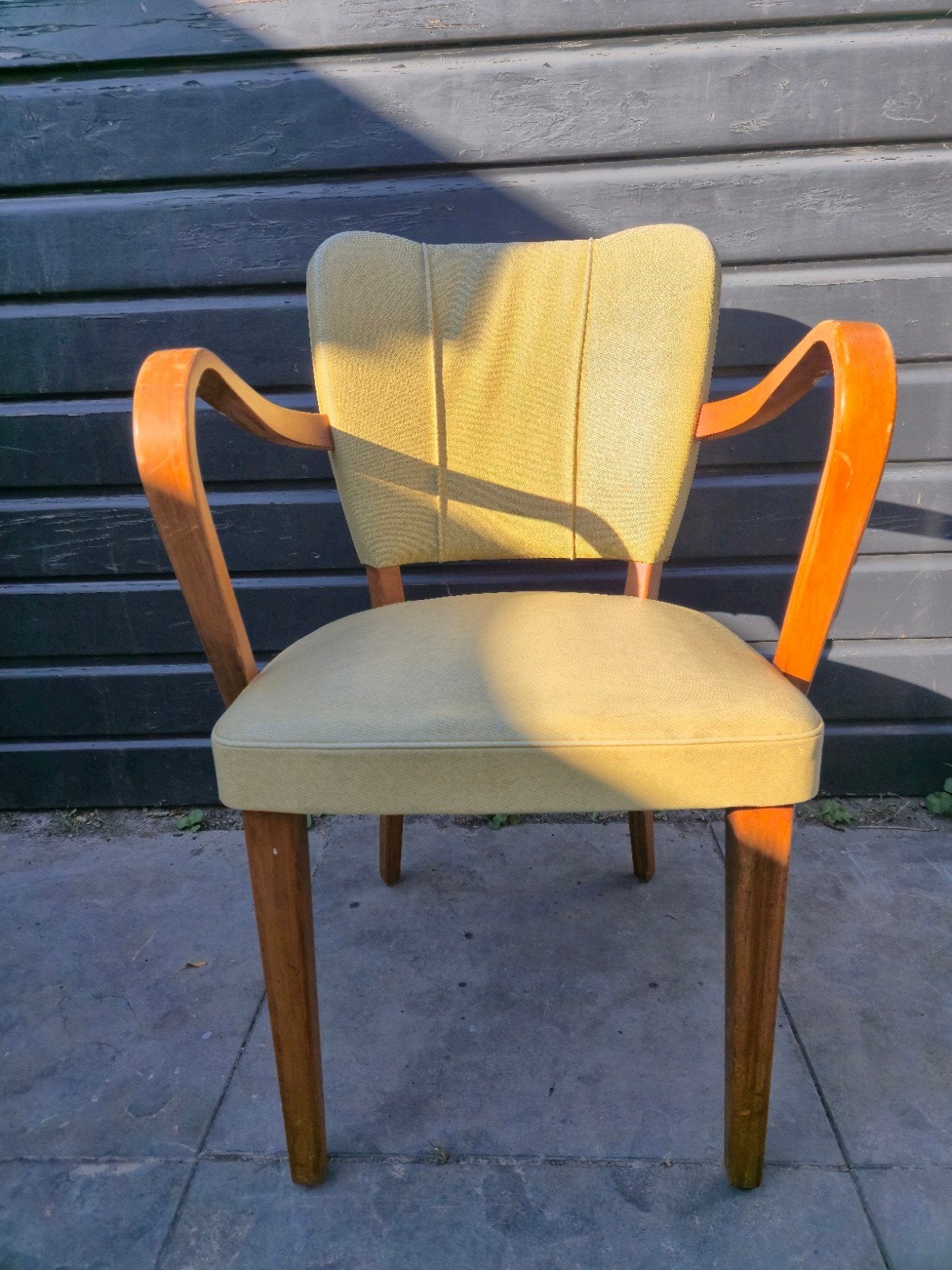 Vintage Bridgestoel Polonio Mid Century Modern Orign Staat, Ophalen, Gebruikt, Mid century modern, Eén