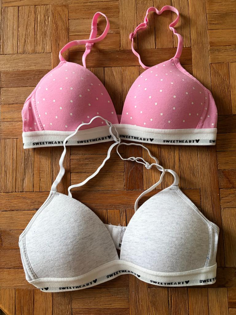 Set van 2 Zeeman Sweetheart BH's - Roze en Wit, Cup A, Ophalen of Verzenden, Roze, BH
