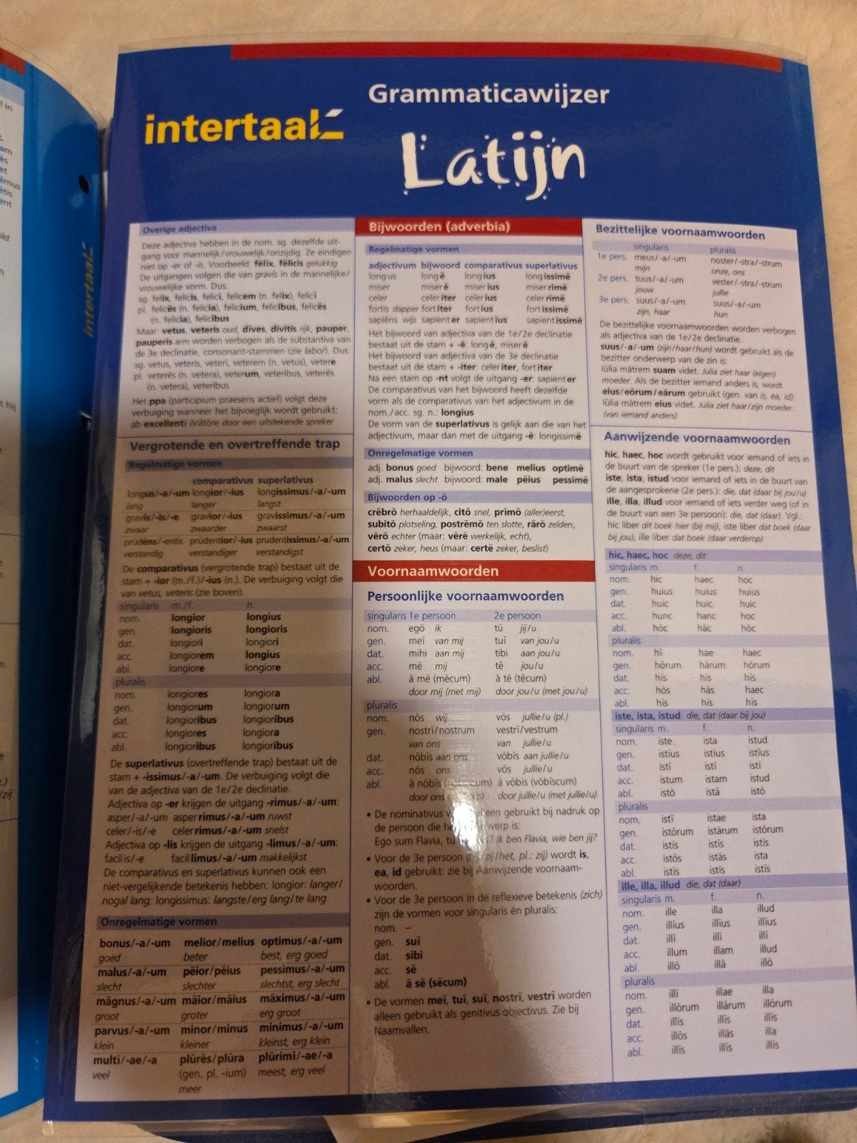 Intertaal Werkwoorden en Grammaticawijzer Latijn - Samenvatt, Ophalen of Verzenden, Zo goed als nieuw, MBO, Intertaal
