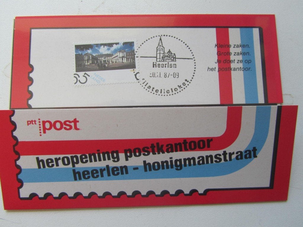 heropening postkantoor   HEERLEN  -  HONINGMANSTRAAT, Ophalen of Verzenden, Overige typen