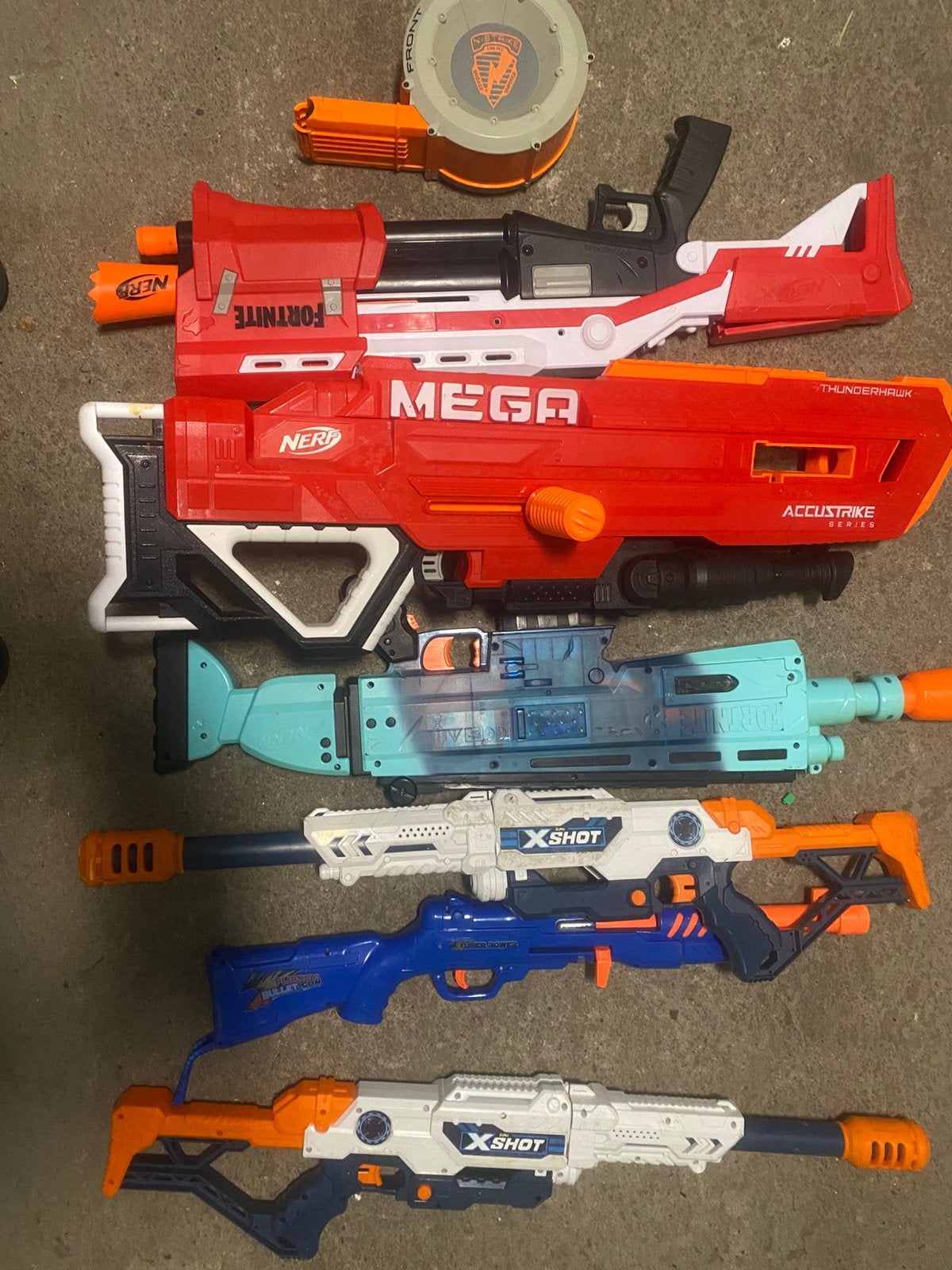 Nerf pistolen ook fortnite pistolen, Ophalen of Verzenden, Zo goed als nieuw