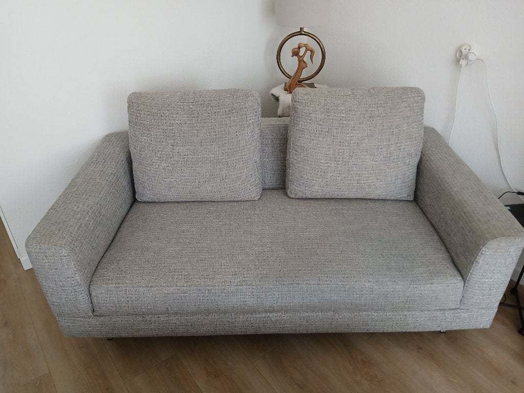 ENZO LUCA 2 ZITSBANK, Huis en Inrichting, Banken | Bankstellen, Ophalen, Gebruikt, 150 tot 200 cm, Tweepersoons