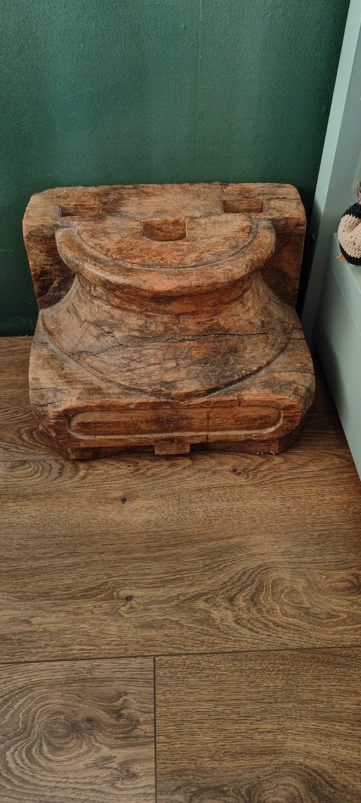 Massief houten decoratie poot, Ophalen, Rechthoekig, Hout, Minder dan 50 cm