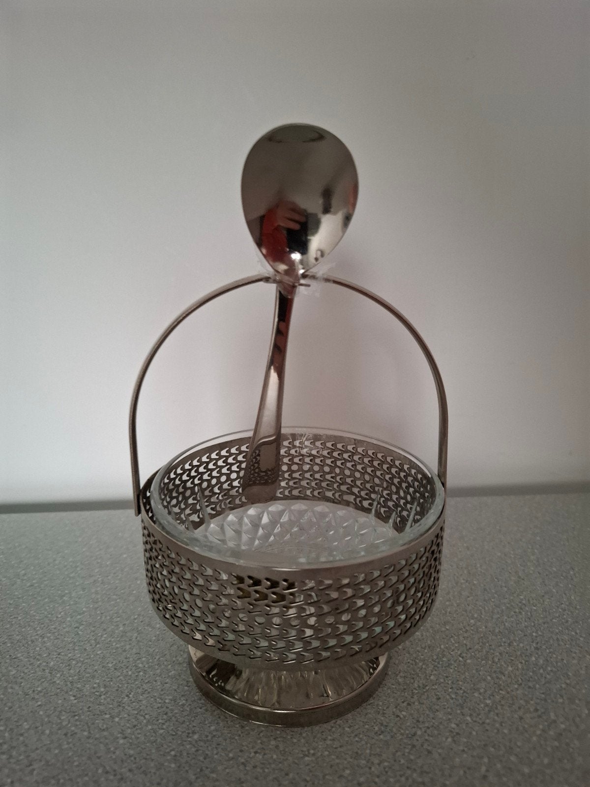 Vintage Arcoroc suikerr/jam/snoep etc. pot, Antiek en Kunst, Ophalen of Verzenden