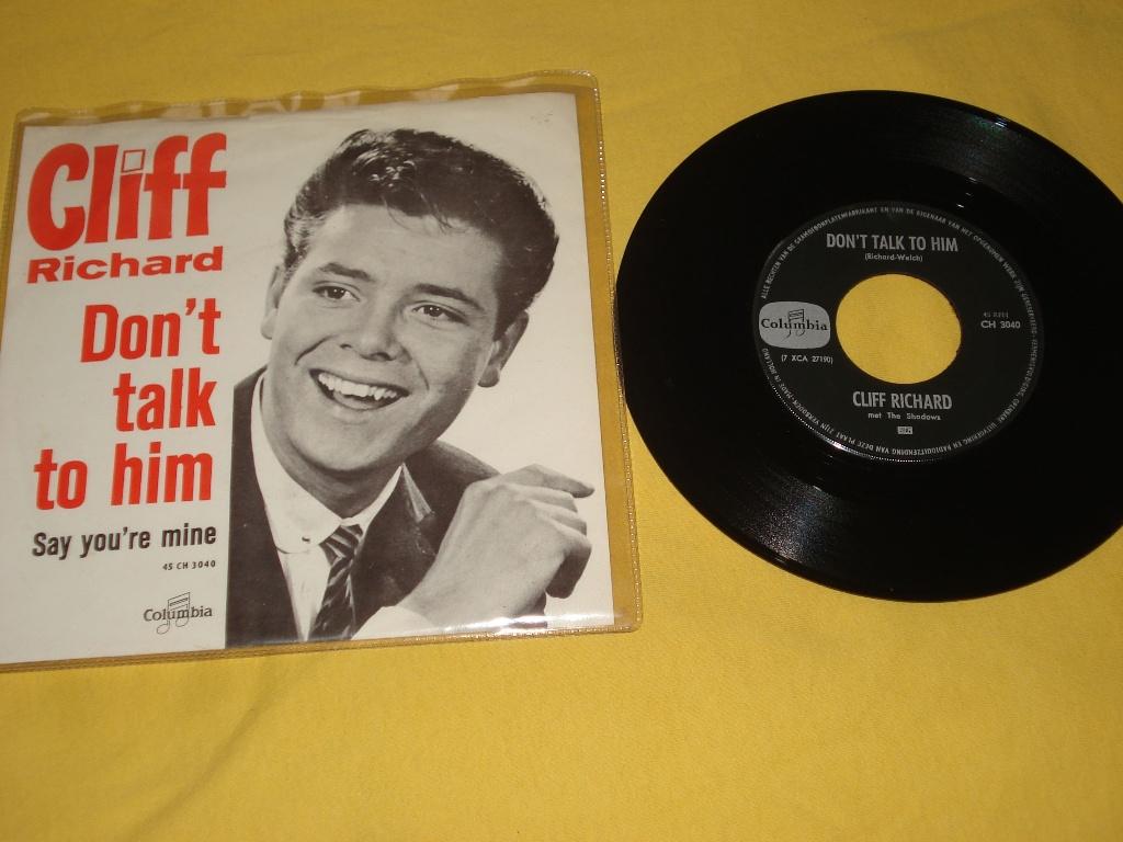 Cliff Richard    Dont Talk To Him      Orgineel, Fotohoes, Ophalen of Verzenden, Zo goed als nieuw, Pop