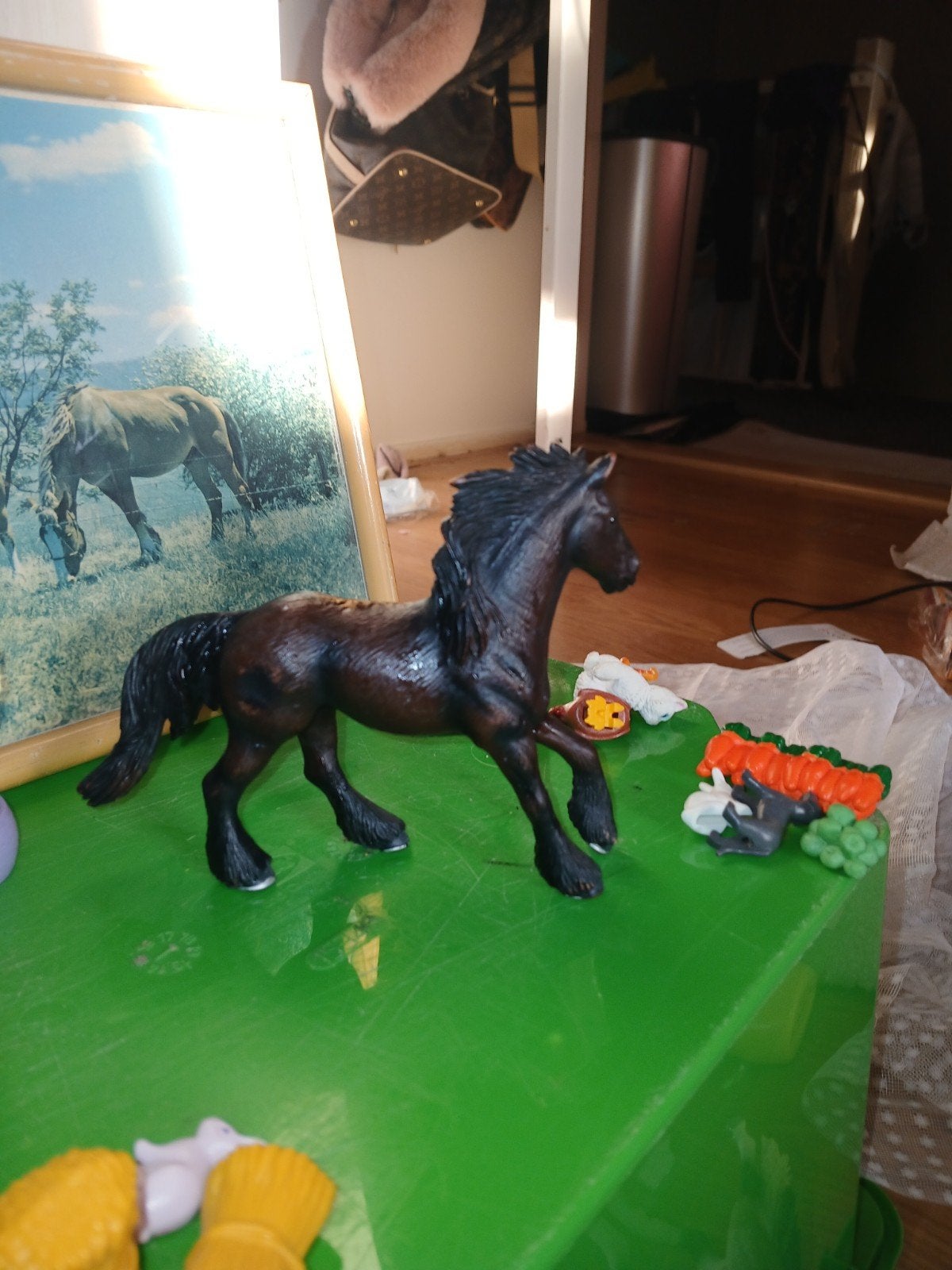 Schleich paard speelgoedfiguur - Friese hengst, Ophalen, Gebruikt