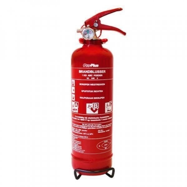 Brandblusser 1 Kg Abc Nl + Manometer, Ophalen of Verzenden, Nieuw