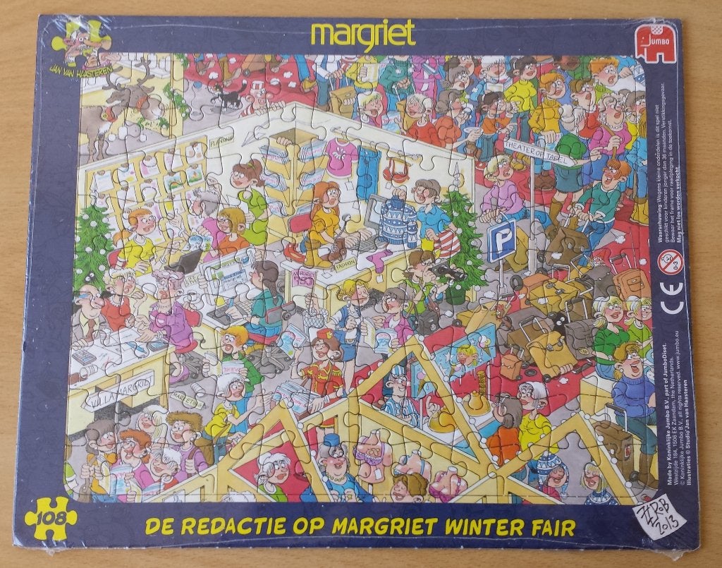 Redactie Margriet Puzzel - Jan van Haasteren - Jumbo - 2013, Ophalen of Verzenden, Minder dan 500 stukjes, Gebruikt, Legpuzzel