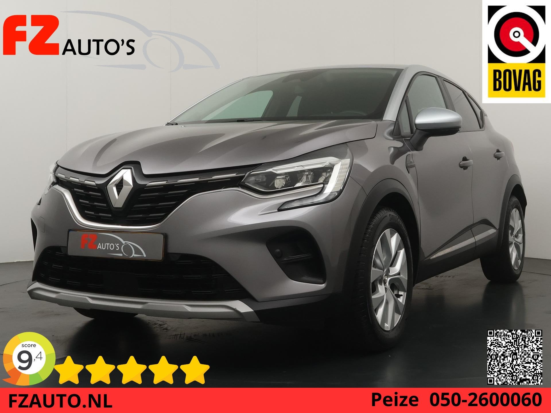 Renault Captur 1.0 TCe 90 Life - Navigatie - Airconditioning, Voorwielaandrijving, Stof, Gebruikt, Euro 6