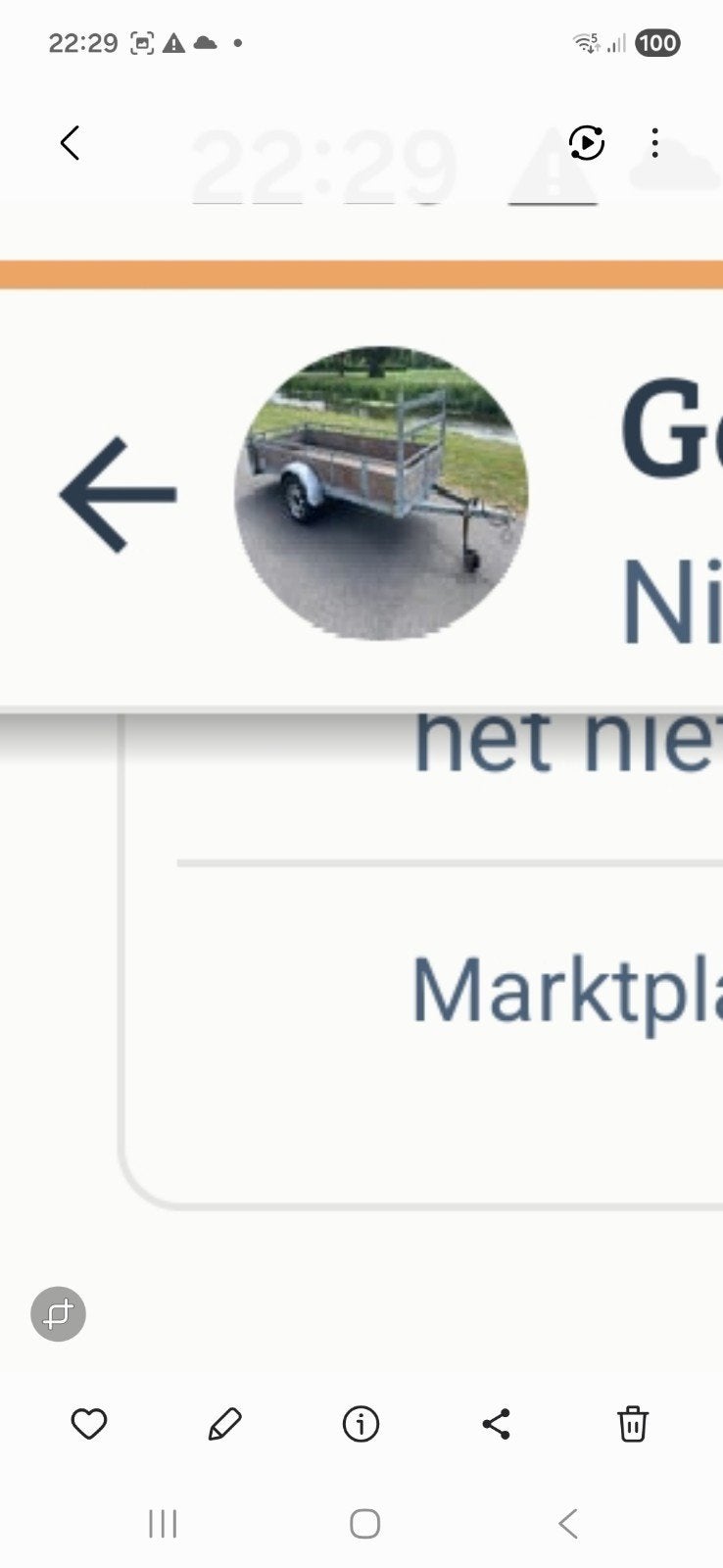 aanhanger  verhuur 30 euro zonder borg  - 3m enkelasser, Auto diversen, Ophalen of Verzenden, Gebruikt