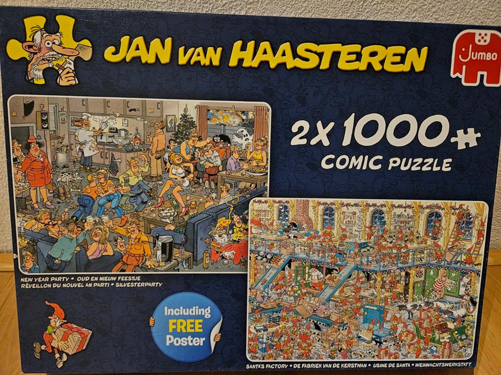 4x Jan van Haasteren puzzels., Ophalen, 500 t/m 1500 stukjes, Zo goed als nieuw
