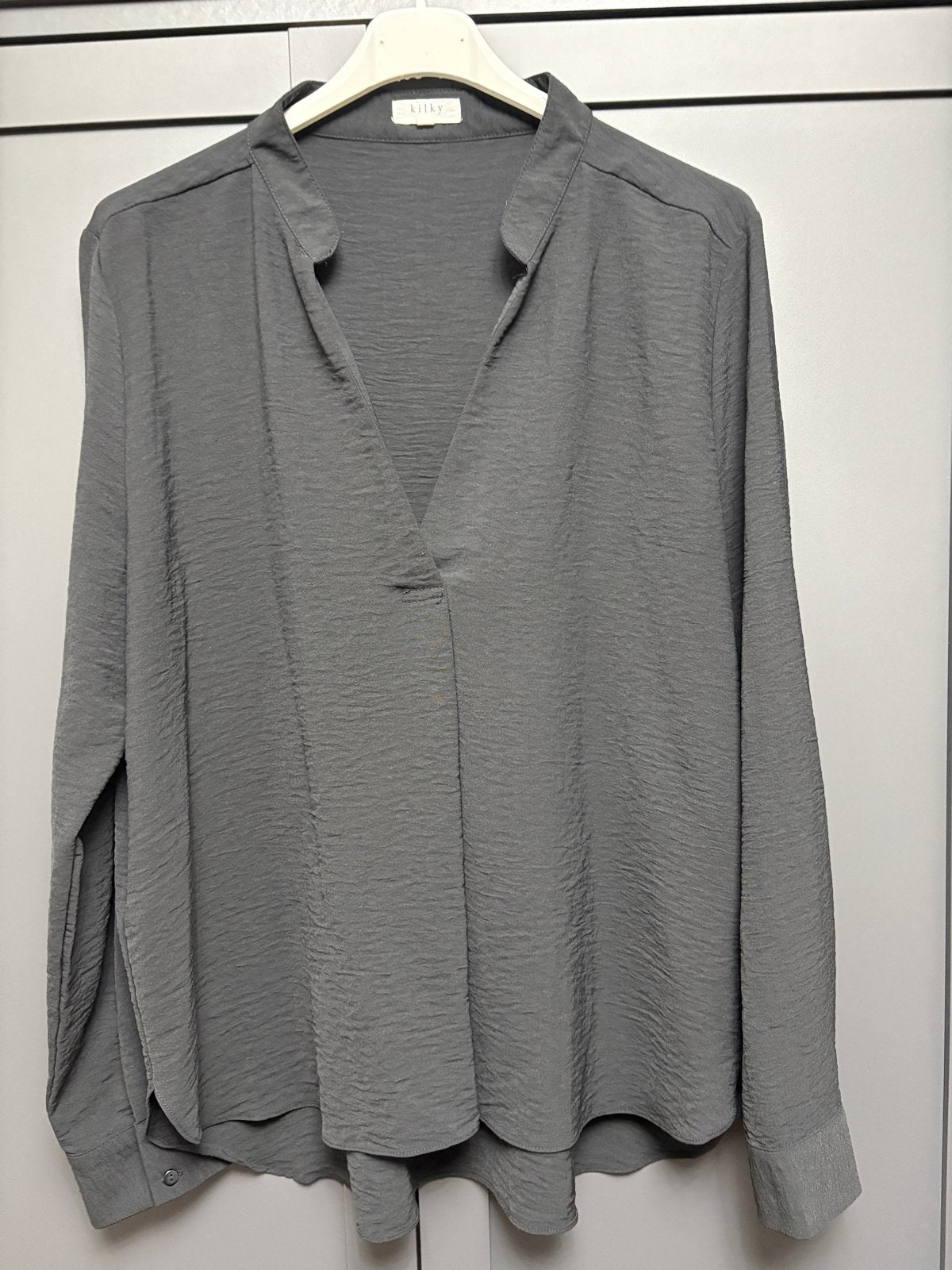Zwarte blouse top Kilky Paris maat L, Ophalen of Verzenden, Gedragen, Maat 42/44 (L), Zwart