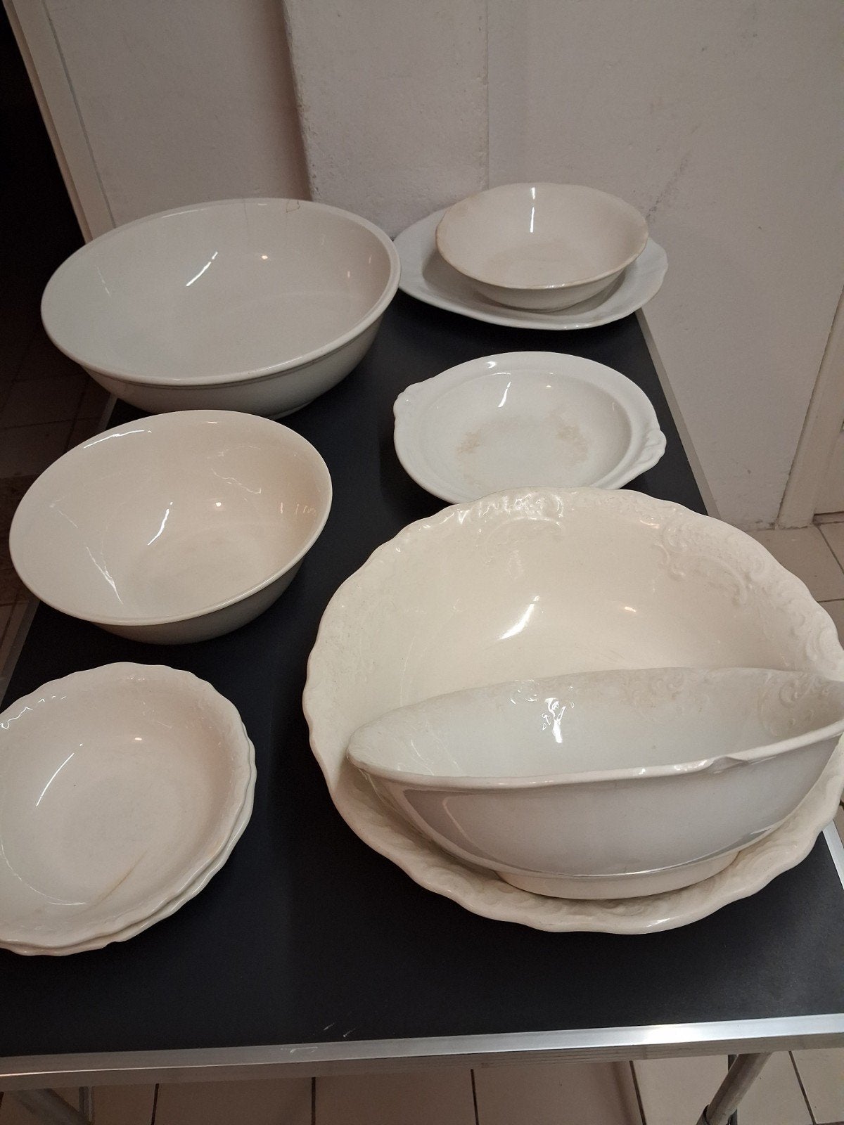 9 schalen societe ceramique en regout, Antiek en Kunst, Ophalen