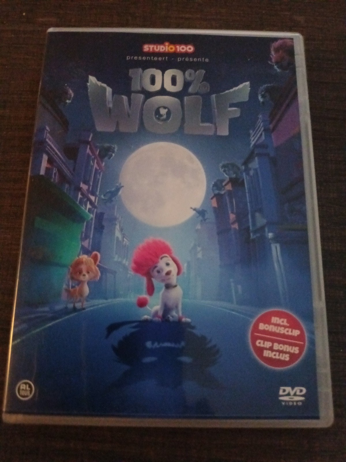 dvd 100% Wolf, Cd's en Dvd's, Dvd's | Tekenfilms en Animatie, Alle leeftijden, Ophalen of Verzenden, Zo goed als nieuw