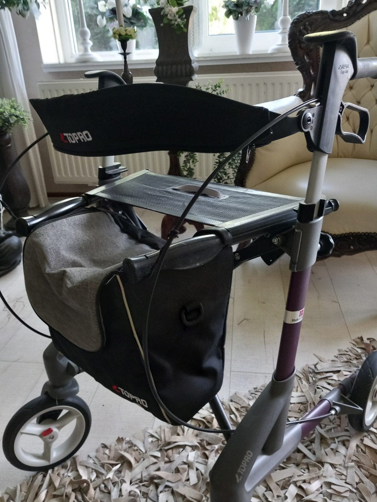Topro Rollator met tas, Ophalen