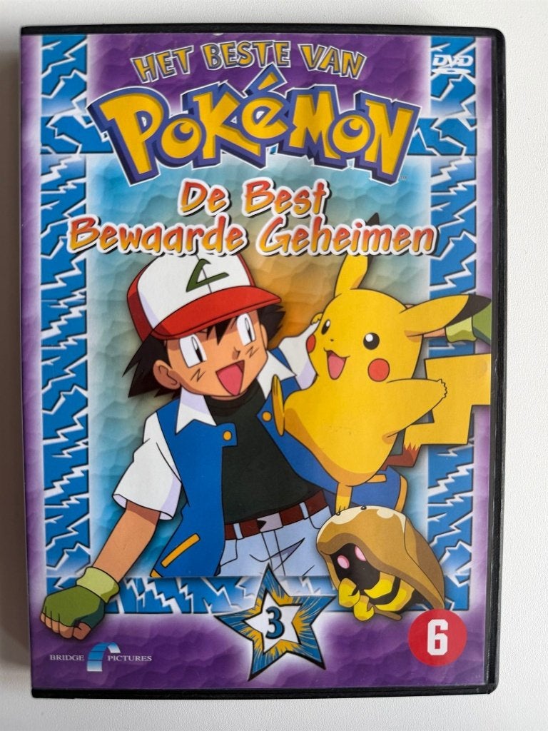 Pokemon - Best Bewaarde Geheimen DVD | Actie 5=4, Zo goed als nieuw, Vanaf 6 jaar, Inclusief doosje, Ophalen of Verzenden