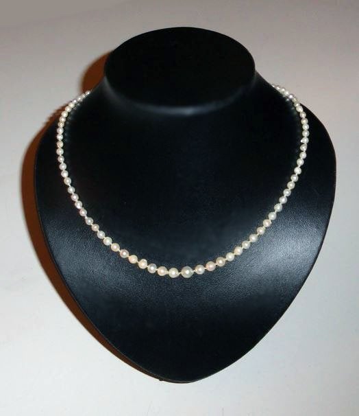 Ketting Parels gouden slotje, Verzenden, Gebruikt, Overige kleuren, Goud