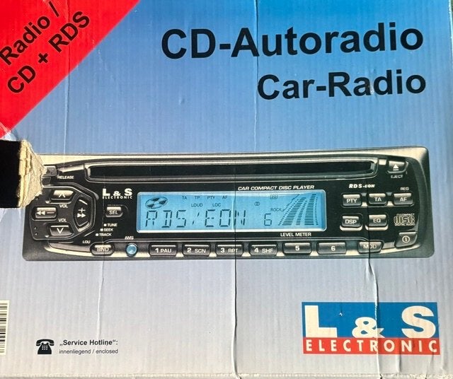 L&S Electronic CD-Autoradio met RDS en afneembaar front, Ophalen of Verzenden, Zo goed als nieuw
