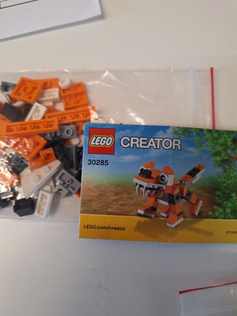 LEGO Creator 30285 Tijger - Complete set met instructies, Lego, Compleet, Ophalen of Verzenden, Zo goed als nieuw
