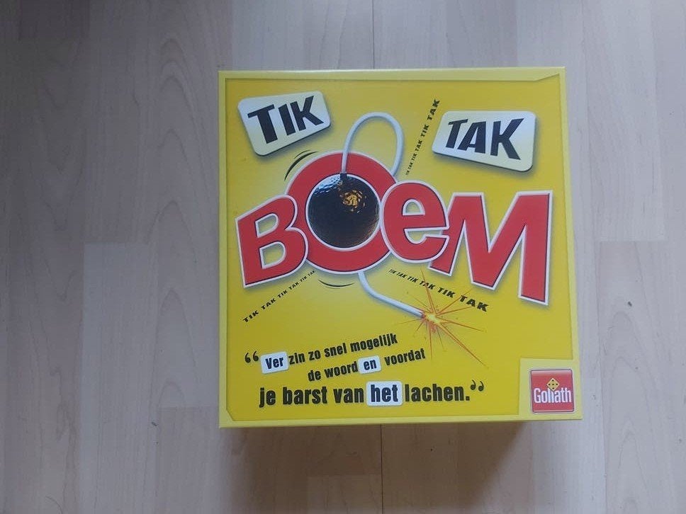 New: Tik Tak Boem - Hilarisch woordspel (merk: Goliath), Vijf spelers of meer, Ophalen of Verzenden, Nieuw, Goliath