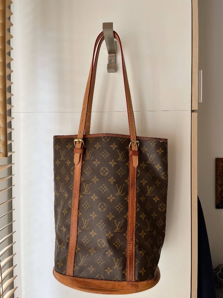 Vintage Louis Vuitton Bucket GM, Sieraden, Tassen en Uiterlijk, Tassen | Damestassen, Ophalen of Verzenden, Gebruikt, Bruin, Handtas