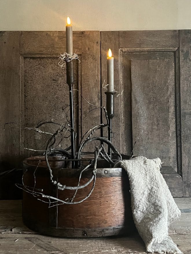 Oude korenmaat/ oud houten bak, Ophalen of Verzenden