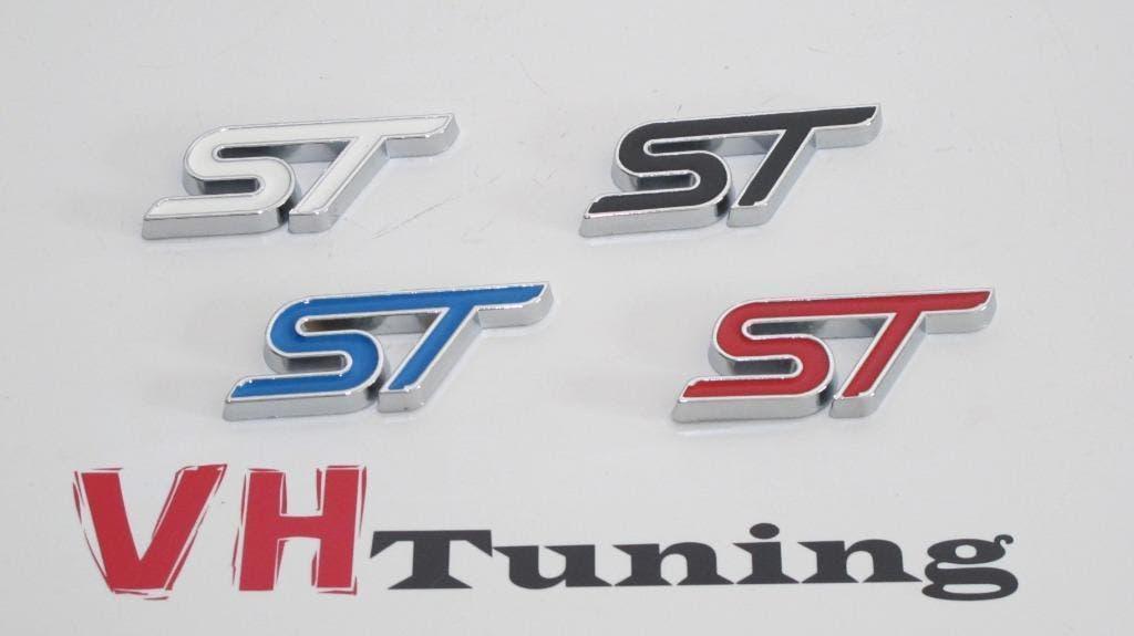 Ford ST 3D logo zelfklevend 7 cm metaal diverse kleuren, Auto diversen, Tuning en Styling, Ophalen of Verzenden